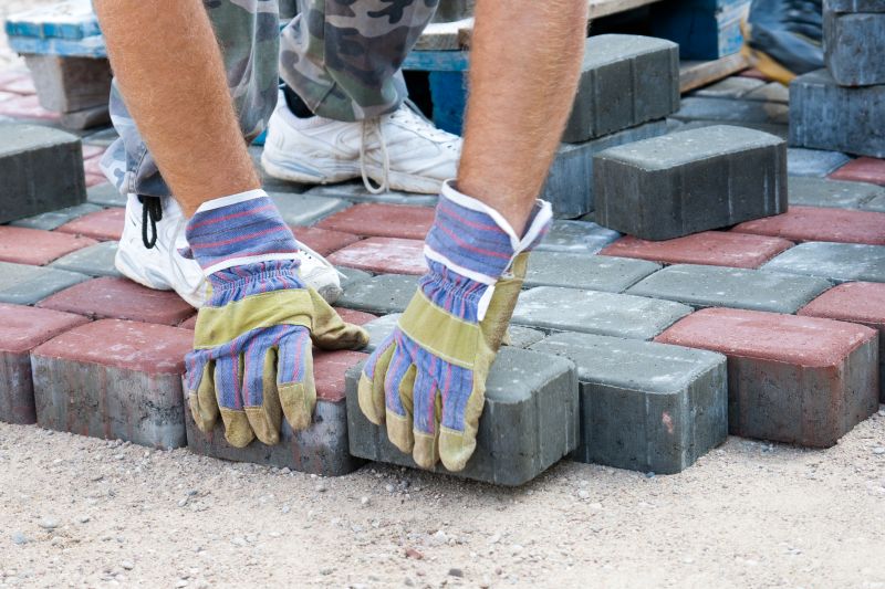 Professional Pavers at Work